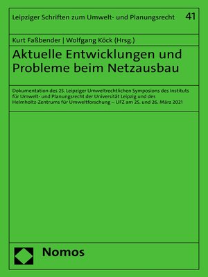 cover image of Aktuelle Entwicklungen und Probleme beim Netzausbau
